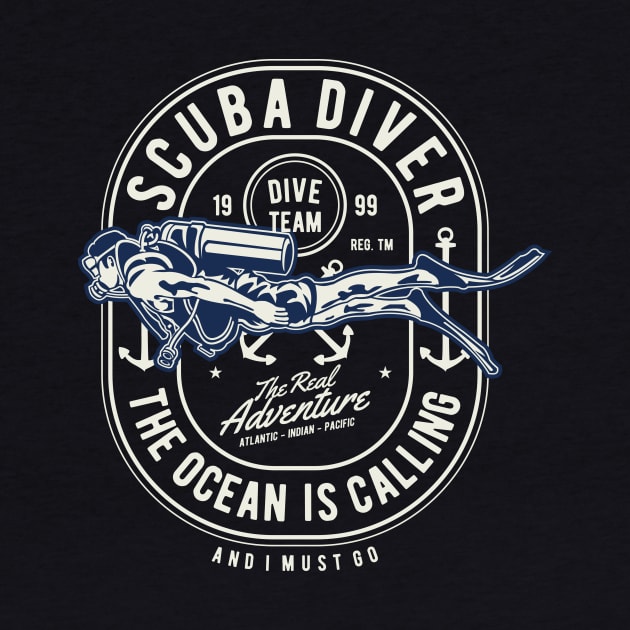 Scuba Diver by lionkingdesign
